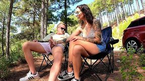Sexy Fit Brunette Babe Enticed Her Step-bro To Anal-fuck Her During Their Picnic In The Forest