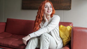 ”Ginger aces job interview after having rough sex with the casting agent”