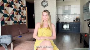 (- No, no, and no again! It's not a clitoris!) Stepmother helps stepson prepare for the exam