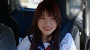Female Announcer Aspirant Kasumi-chanlicking Blowjob And Nipple Licking Handjob In The Car