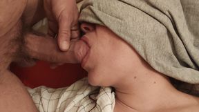 I put it in her mouth, touch her tits and pussy to fuck her afterwards