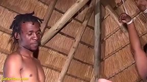extrme fat hairy bush african mom enjoys her first rough bdsm fetish porn lesson at home with her stepson